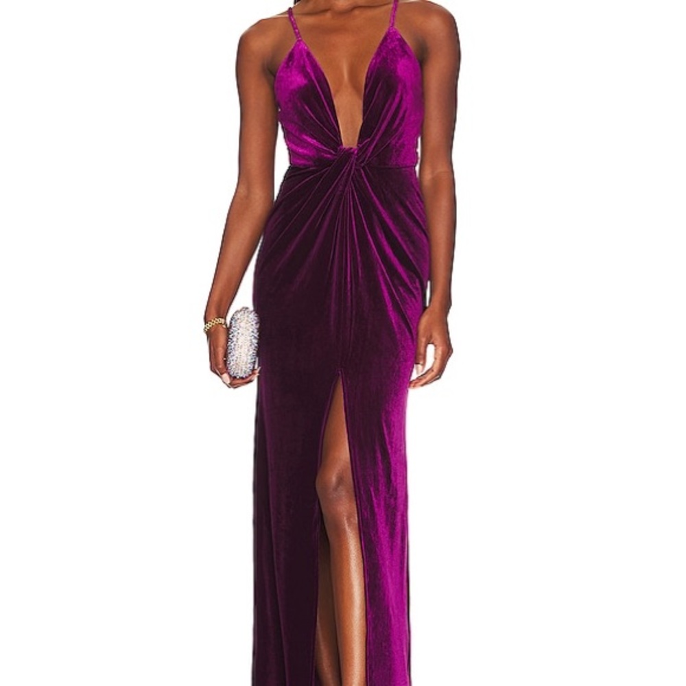 Superdown Deep Purple Maxi Dress
